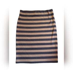 Striped Pencil Skirt